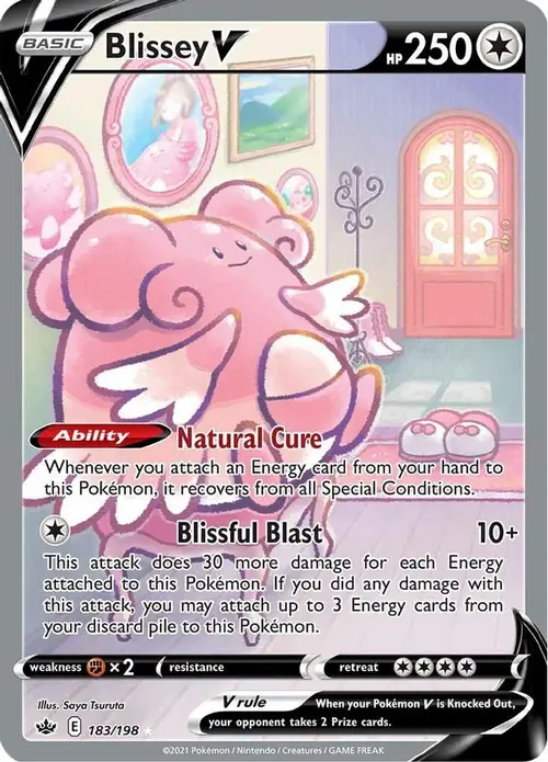 Blissey V (Alternate Full Art) card art