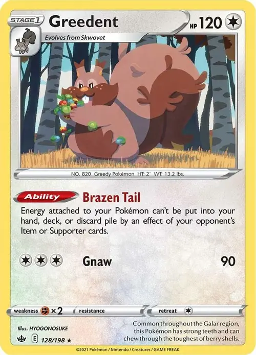 Greedent card art