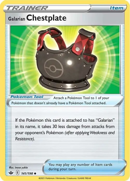 Galarian Chestplate card art