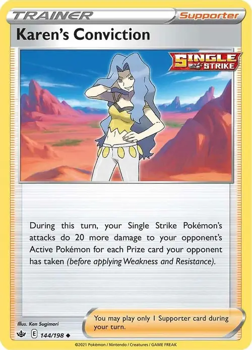 Karen's Conviction card art