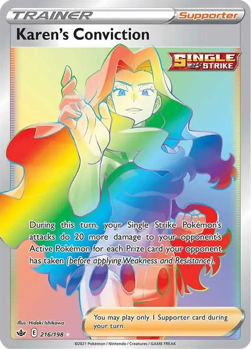 Karen's Conviction (Secret) card art