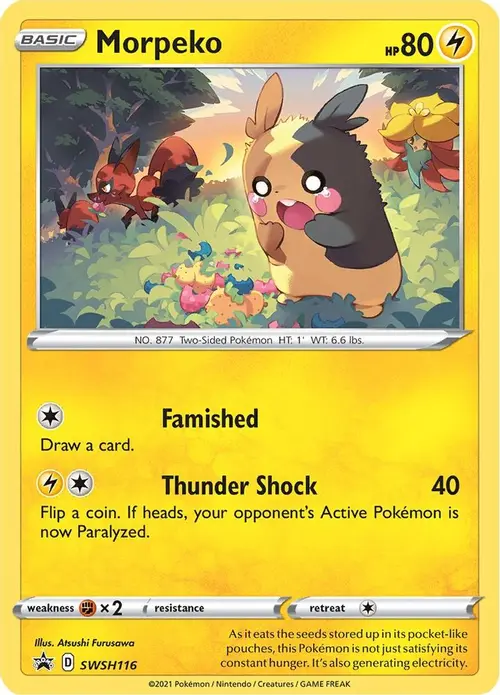Morpeko - SWSH116 card art