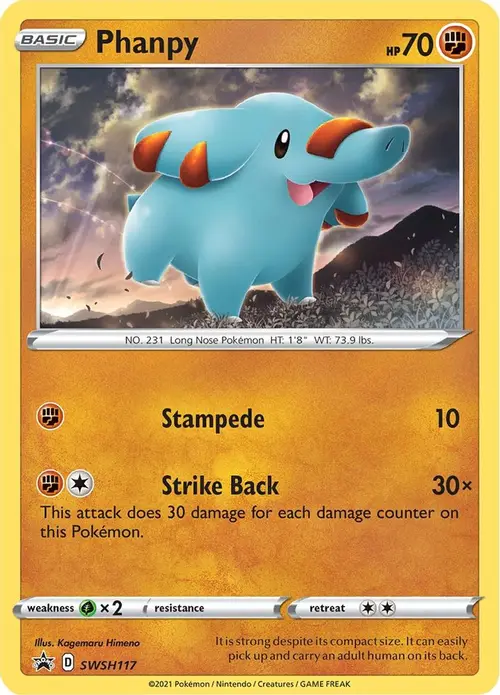 Phanpy - SWSH117 card art