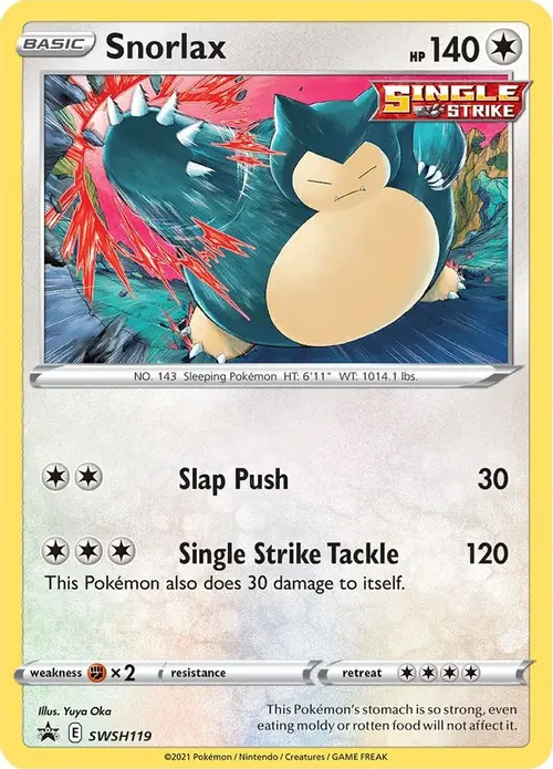 Snorlax - SWSH119 card art