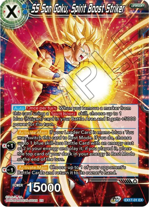 SS Son Goku, Spirit Boost Striker card art