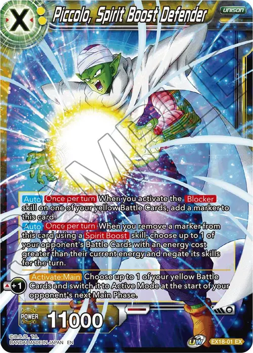 Piccolo, Spirit Boost Defender card art