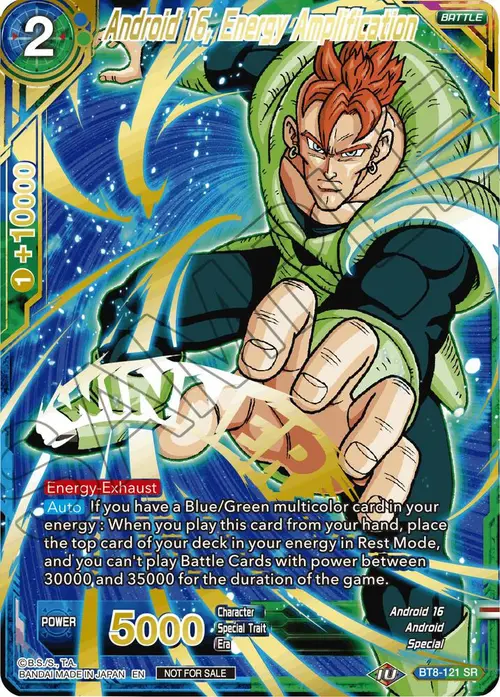 Android 16, Energy Amplification (Alternate Art Set 2021 Vol. 2) card art