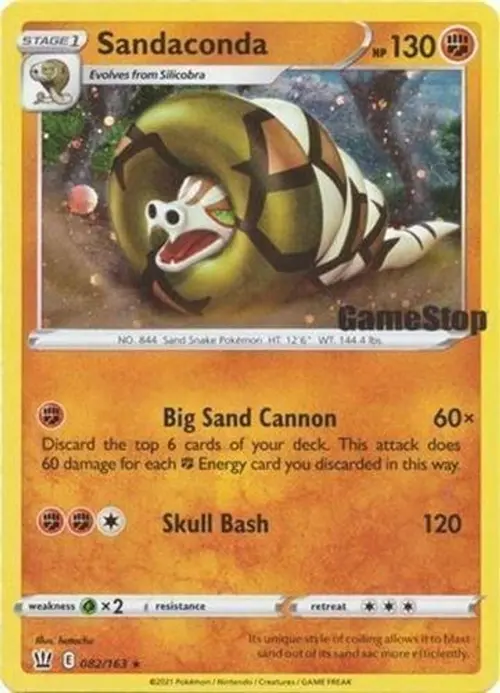 Sandaconda - 082/163 (Gamestop Exclusive) card art