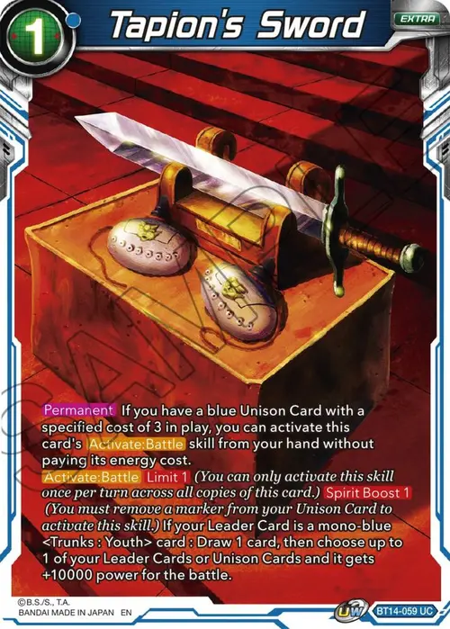 Tapion's Sword card art