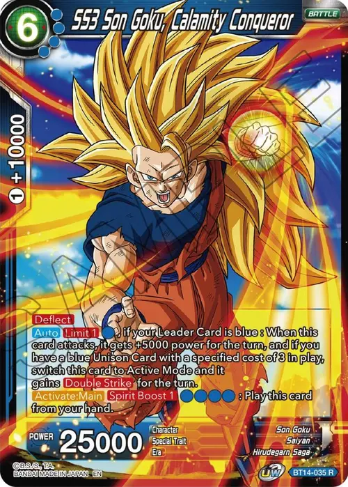 SS3 Son Goku, Calamity Conqueror card art