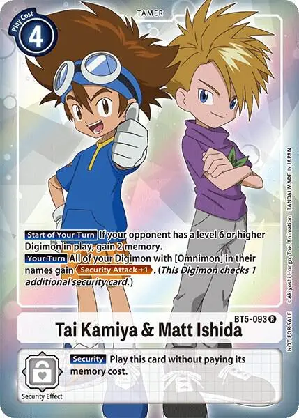 Tai Kamiya & Matt Ishida (Box Topper) card art