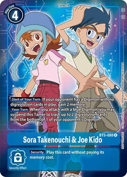 Sora Takenouchi & Joe Kido (Box Topper) card art
