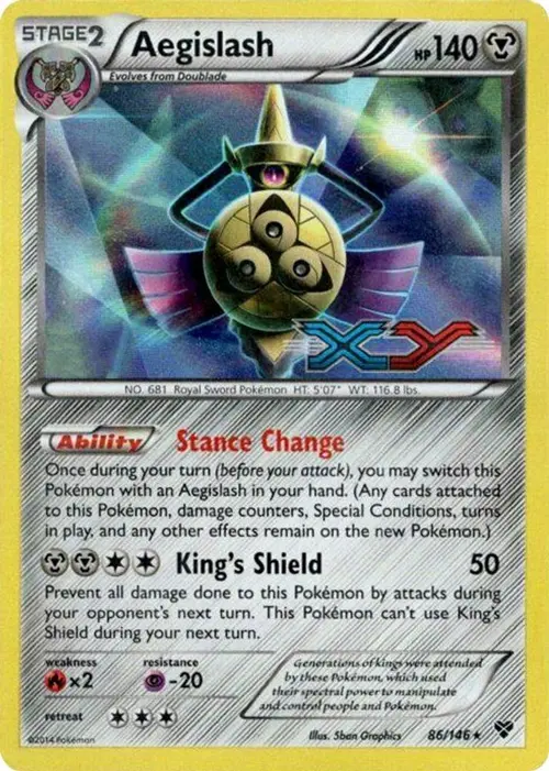 Aegislash - 86/146 (Prerelease) card art
