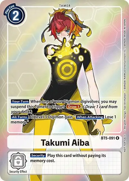 Takumi Aiba (Box Topper) card art