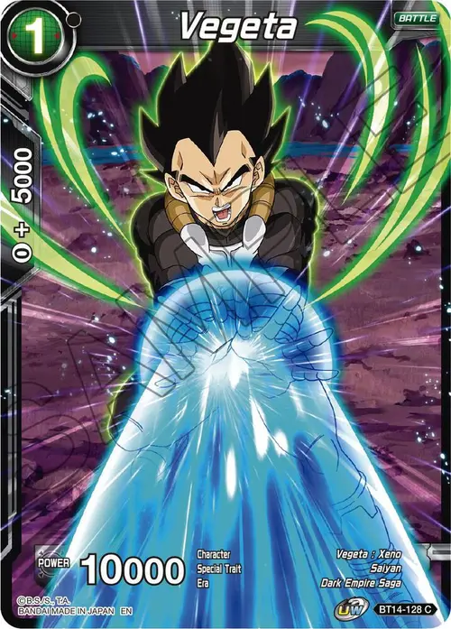 Vegeta (BT14-128) card art