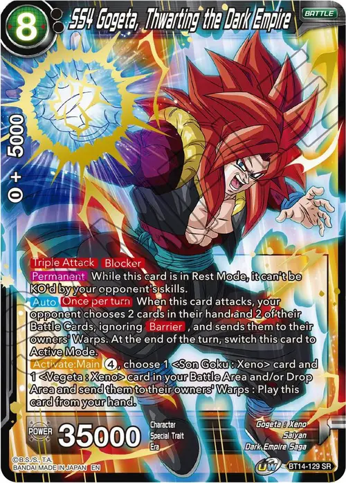 SS4 Gogeta, Thwarting the Dark Empire card art