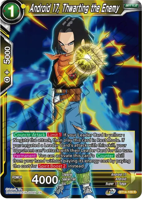 Android 17, Thwarting the Enemy card art