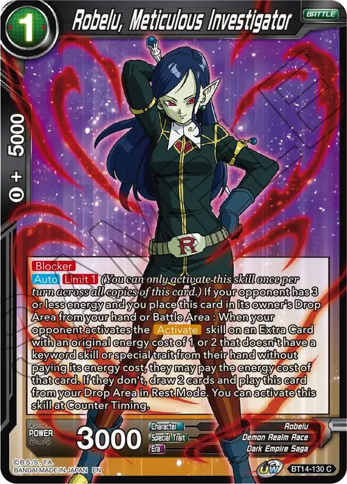 Robelu, Meticulous Investigator card art
