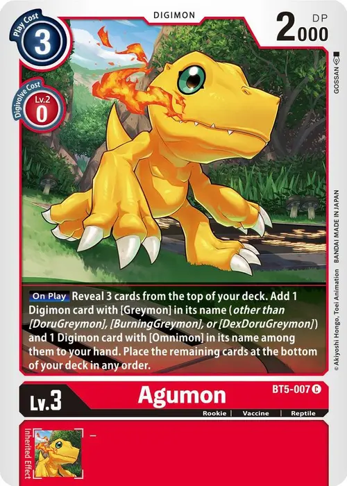 Agumon card art