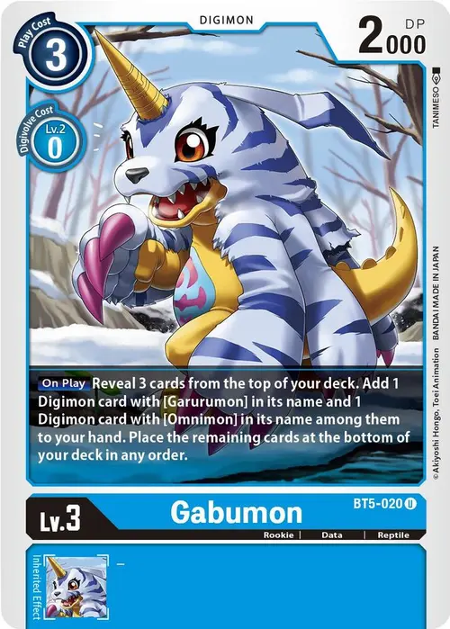 Gabumon card art