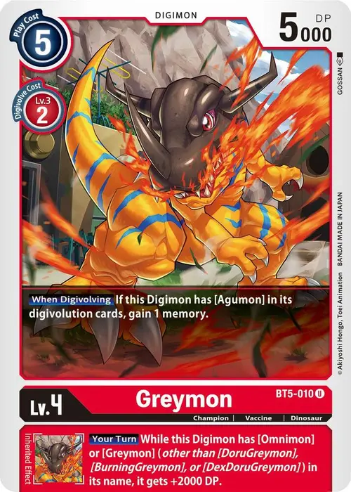 Greymon card art