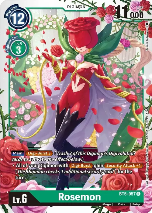 Rosemon card art