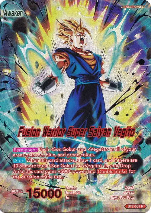 Vegito // Fusion Warrior Super Saiyan Vegito card art