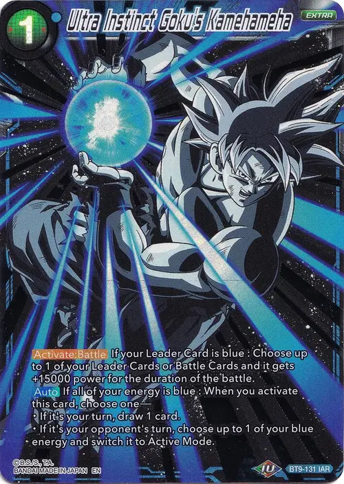 Ultra Instinct Goku's Kamehameha card art