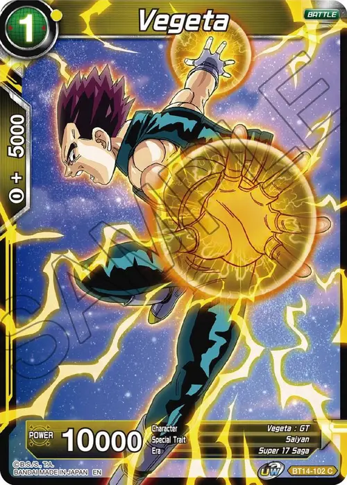 Vegeta (BT14-102) card art