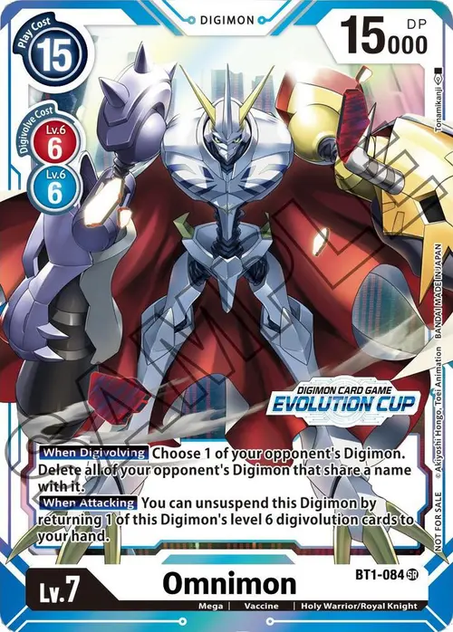 Omnimon - BT1-084 (July Evolution Cup 2021 Stamped) card art
