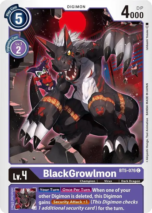 BlackGrowlmon card art