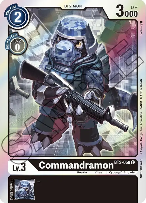 Commandramon - BT3-059 (Event Pack 1) card art
