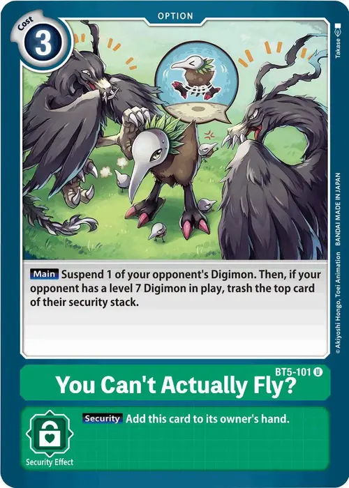 You Can't Actually Fly? card art