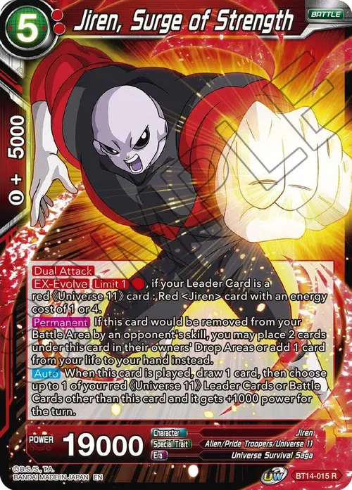 Jiren, Surge of Strength card art