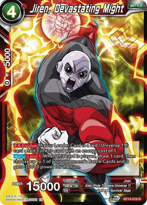Jiren, Devastating Might card art