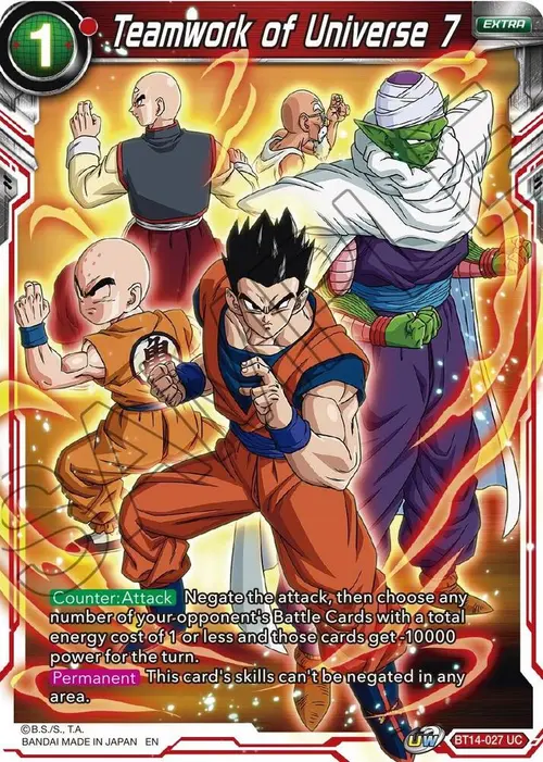 Teamwork of Universe 7 card art