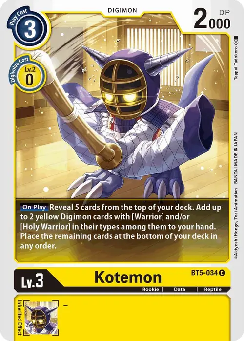 Kotemon card art