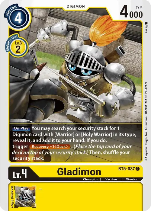 Gladimon card art