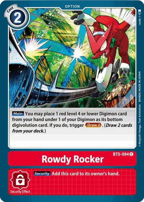 Rowdy Rocker card art