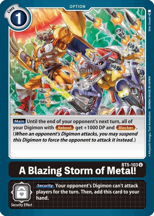 A Blazing Storm of Metal! card art