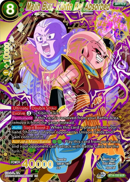 Majin Buu, Kibito Kai Absorbed card art