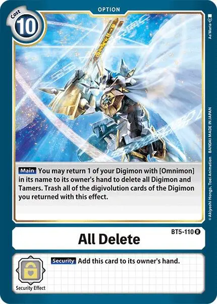 All Delete card art