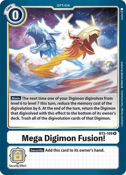Mega Digimon Fusion! card art