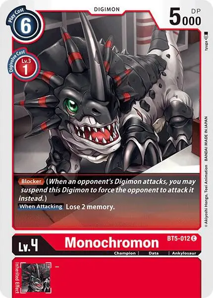 Monochromon card art