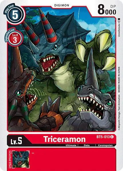 Triceramon card art