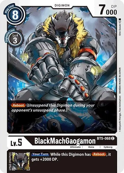 BlackMachGaogamon card art