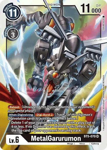 MetalGarurumon - BT5-070 card art