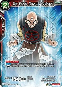 Tien Shinhan, Universe 7 Challenger card art