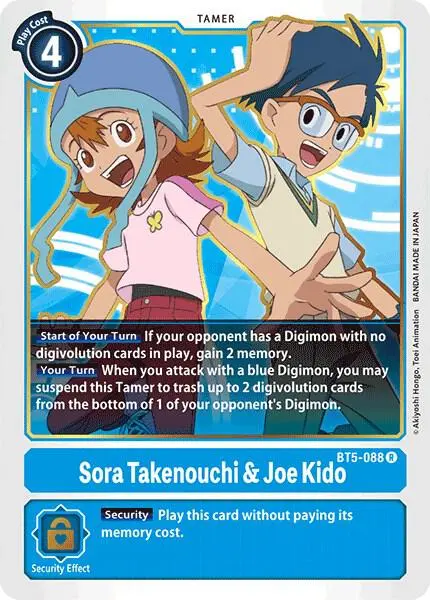 Sora Takenouchi & Joe Kido card art