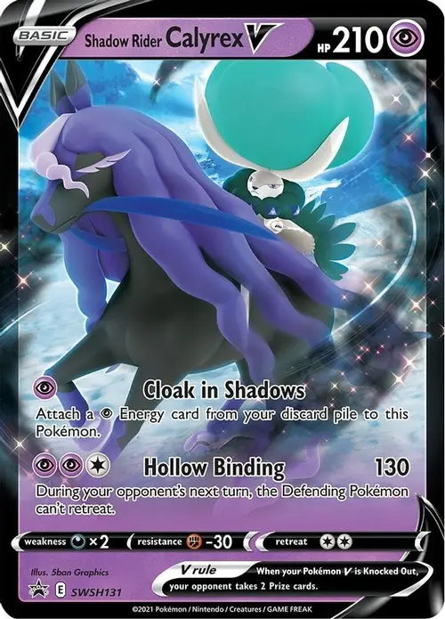 Shadow Rider Calyrex V - SWSH131 card art